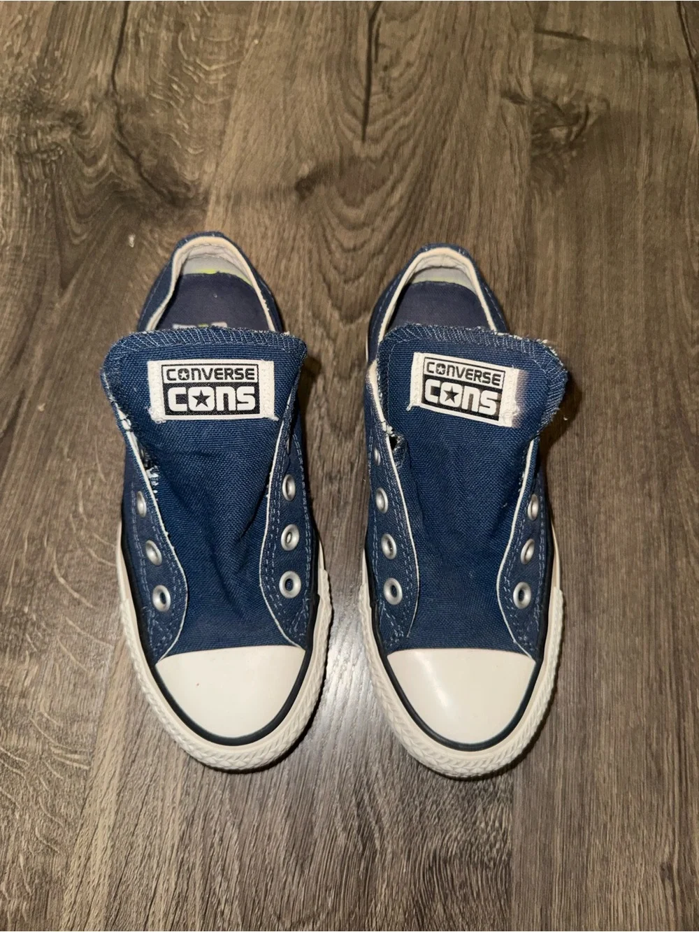 Converse Navy Slip-On Low Top Sneakers